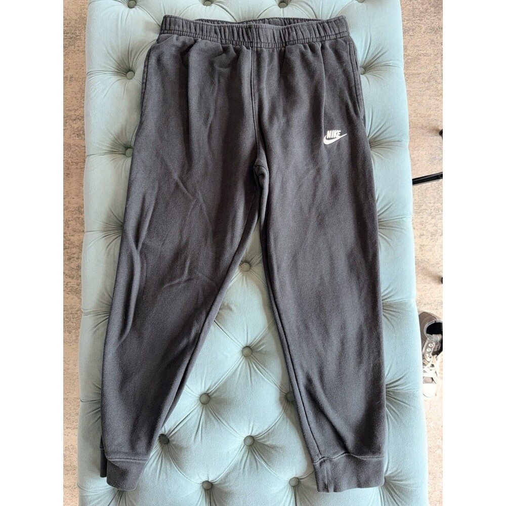 Nike Mens Sportswear Club Fleece Joggers Black Sweatpants Size large